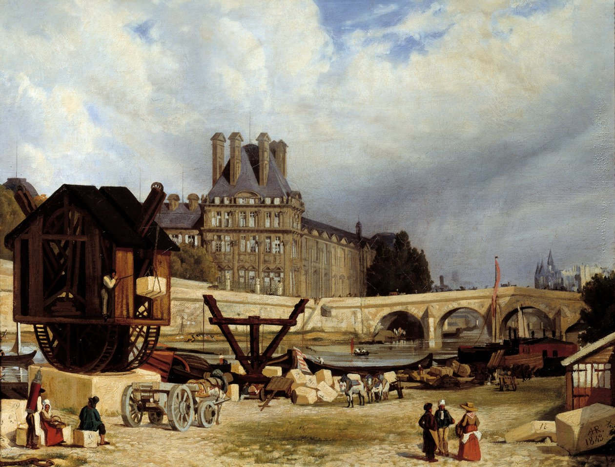 Le Tuileries e il Ponte Reale da Arthur Henri Roberts