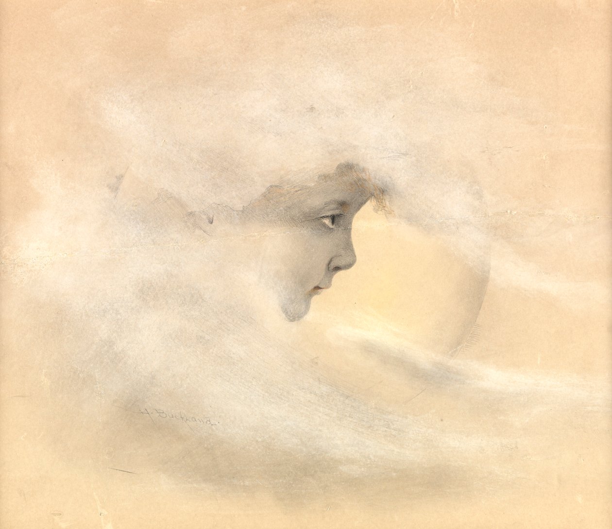 Peter Pan, o Ragazzo nella Luna, c.1910 da Arthur Herbert Buckland