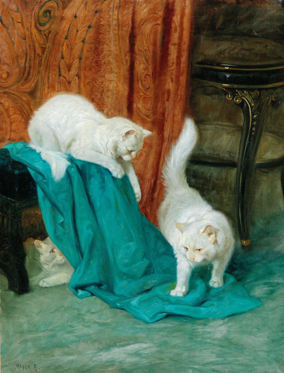 Gatti che giocano da Arthur Heyer