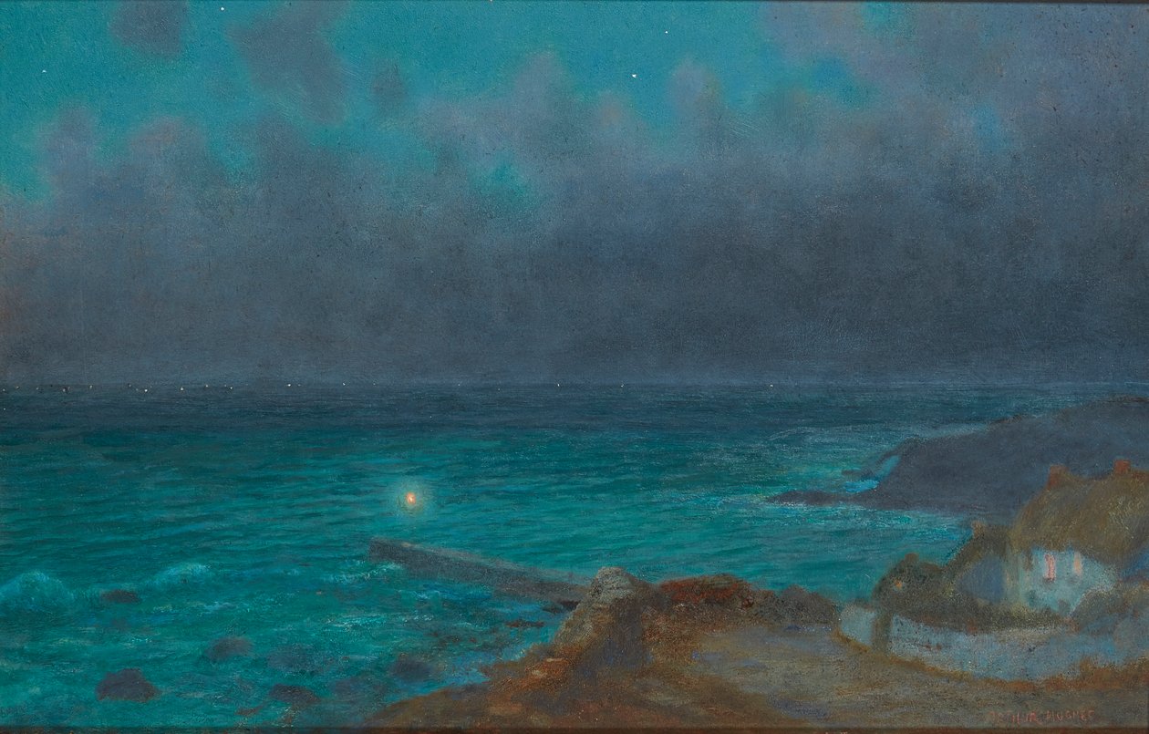 Un rifugio sicuro, Cornovaglia da Arthur Hughes