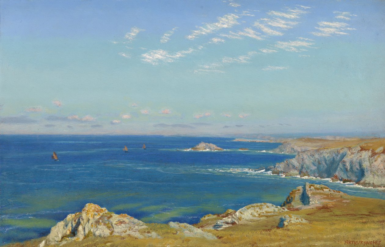 Promontorio di Newquay, Cornovaglia da Arthur Hughes