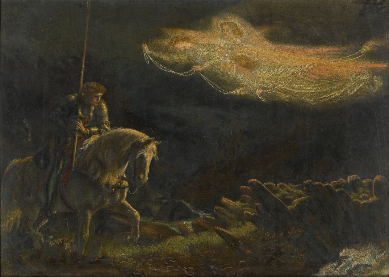 Sir Galahad. La ricerca del Santo Graal da Arthur Hughes