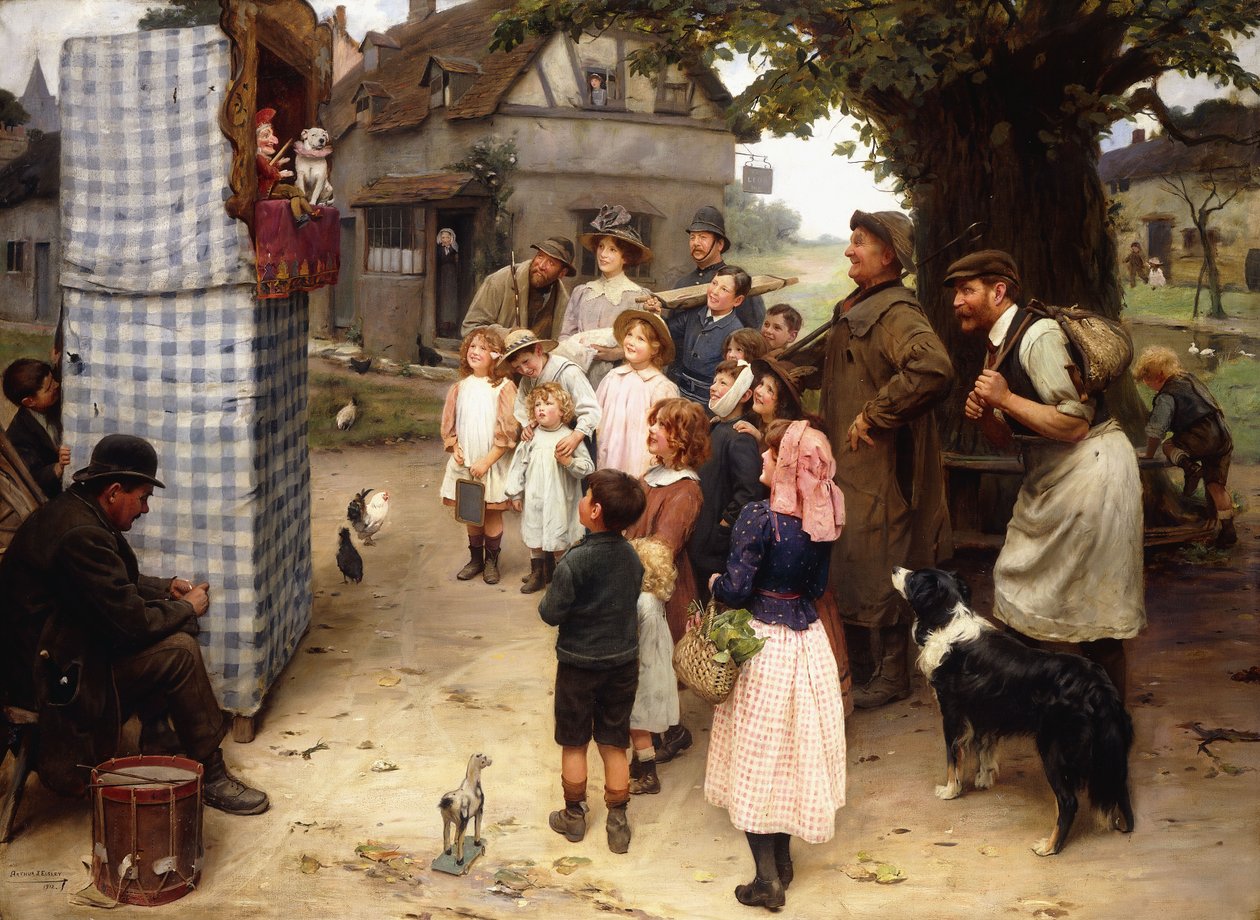 Lo Spettacolo di Punch e Judy da Arthur John Elsley
