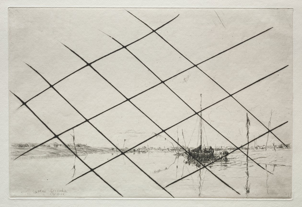 Terreni di ostriche (sul torrente Essex a bassa marea) da Arthur John Trevor Briscoe