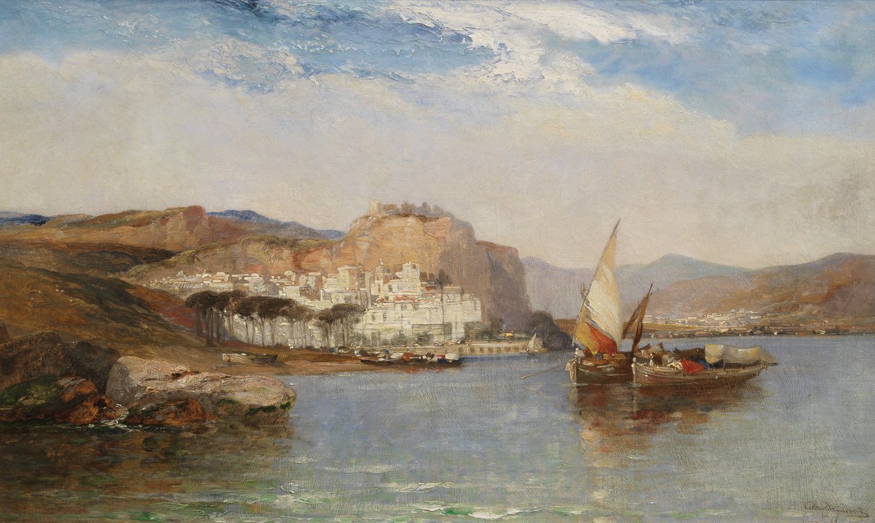 Vicino ad Amalfi, Golfo di Salerno, Italia, 1877 da Arthur Joseph Meadows