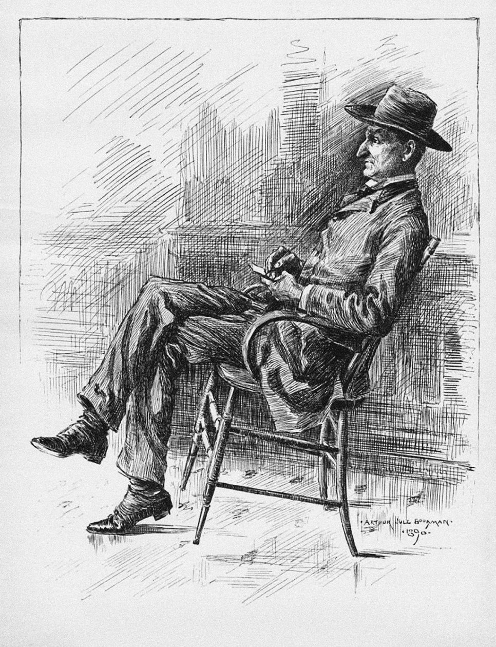Ritratto di Benjamin Peter Old Hutch Hutchinson da Arthur Jule Goodman