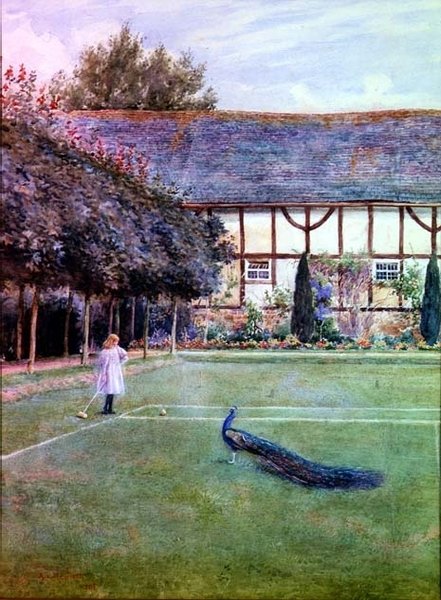 Sul prato da croquet da Arthur L. Hewlett