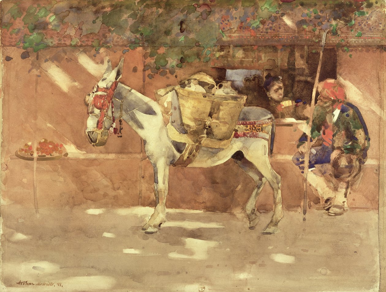 Una viuzza a Granada, 1891 da Arthur Melville