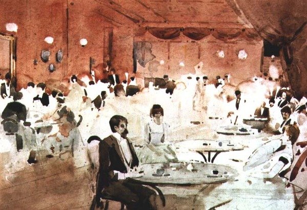 Gardenia Club con la signora Melville in primo piano da Arthur Melville