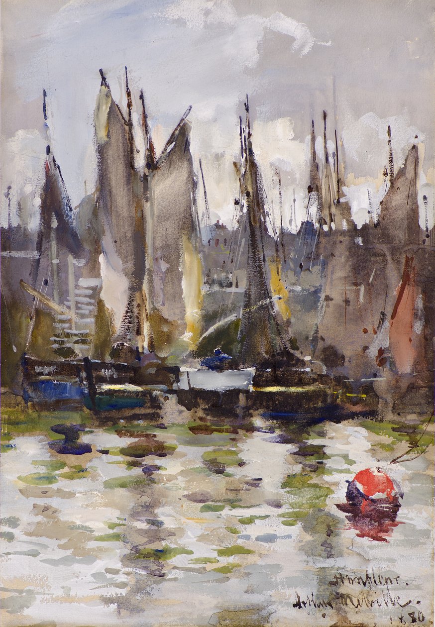 Porto di Honfleur da Arthur Melville
