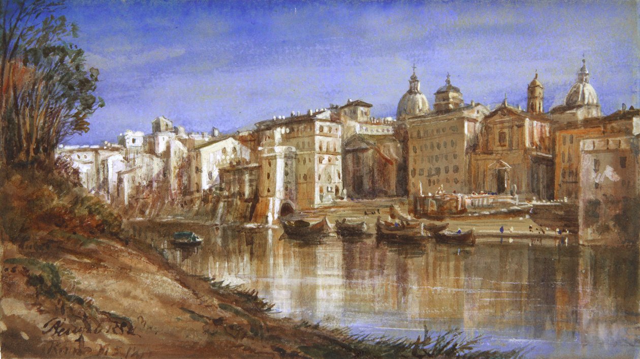 Le rive del Tevere da Arthur Perigal
