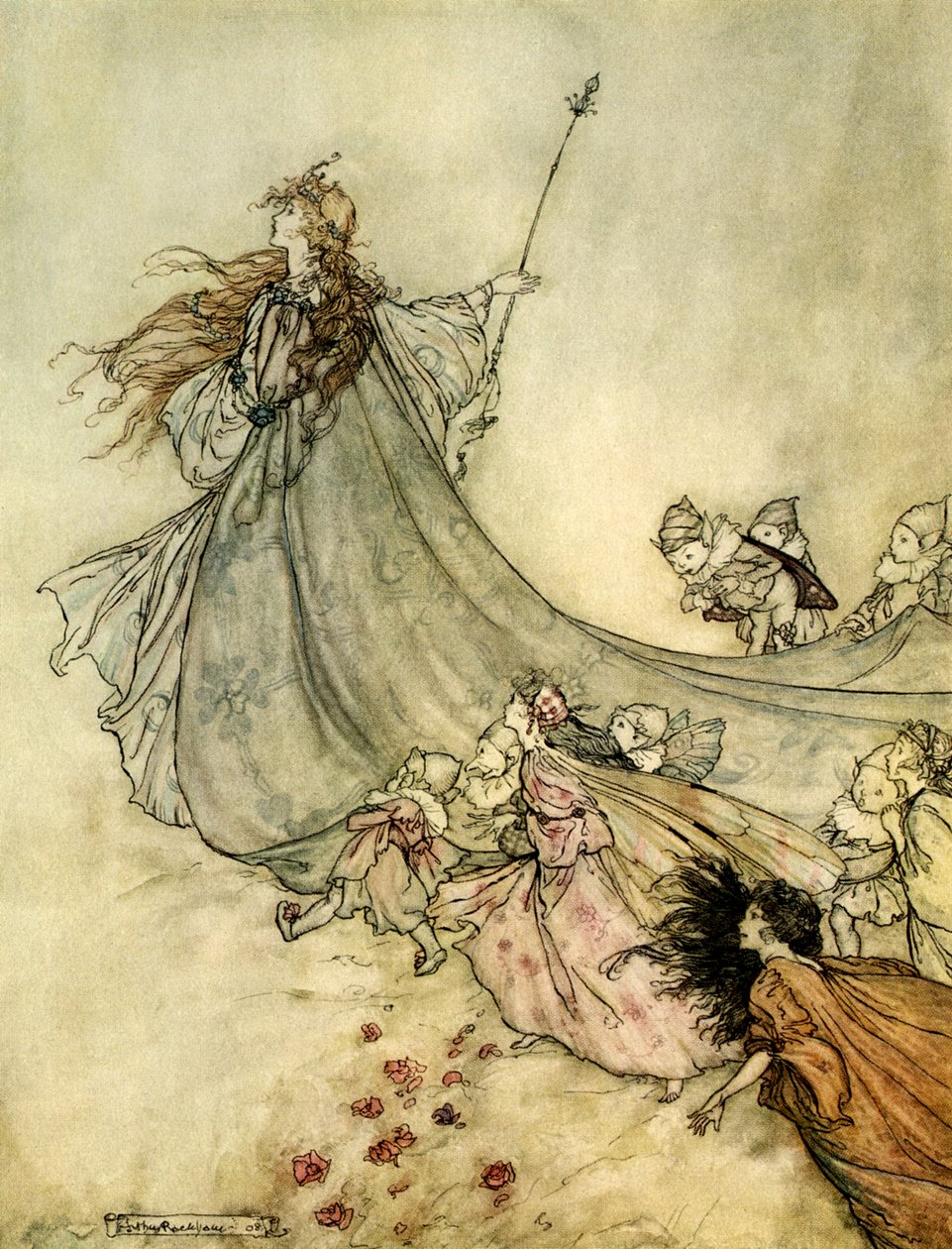 Sogno di una notte di mezza estate da Arthur Rackham