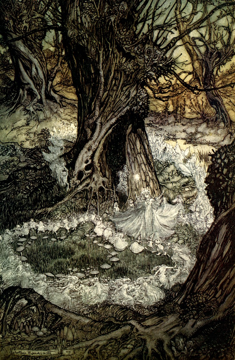 Sogno di una notte di mezza estate da Arthur Rackham