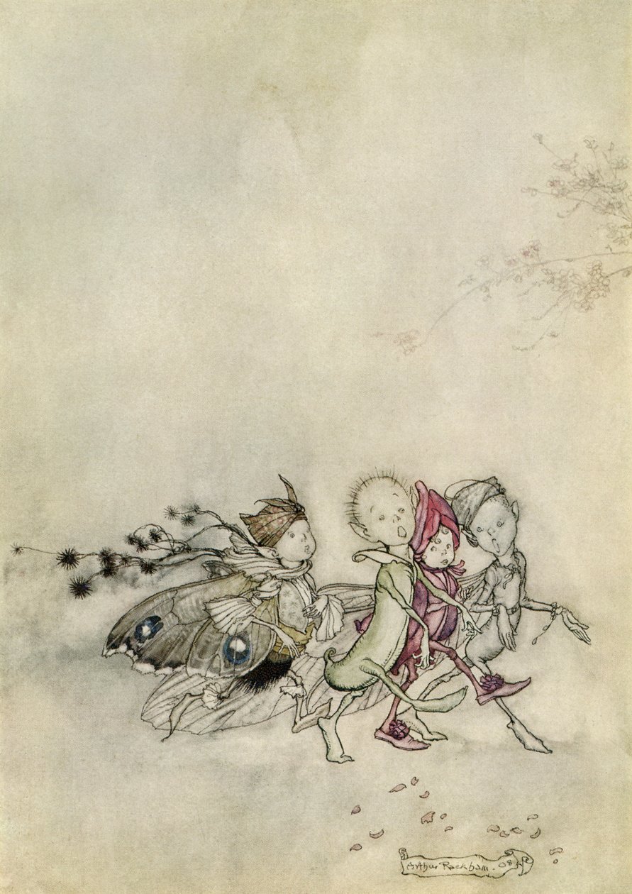 Sogno di una notte di mezza estate da Arthur Rackham