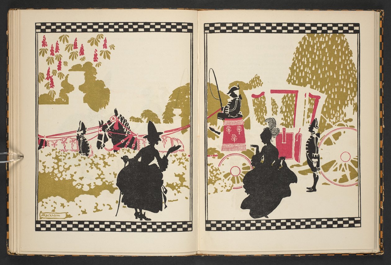 Cenerentola che va al ballo, illustrazione da Cenerentola, raccontata da C.S. Evans e illustrata da Arthur Rackham da Arthur Rackham
