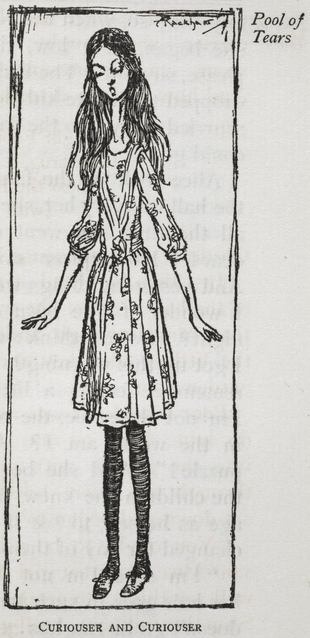 Sempre più strano - Alice dopo che ha iniziato a crescere da Arthur Rackham