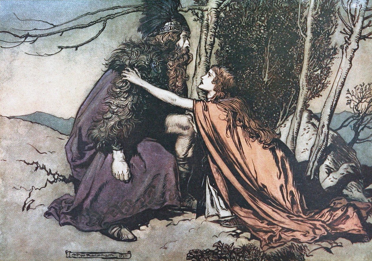 Padre! Padre! Dimmi cosa ti affligge Illustrazione per L