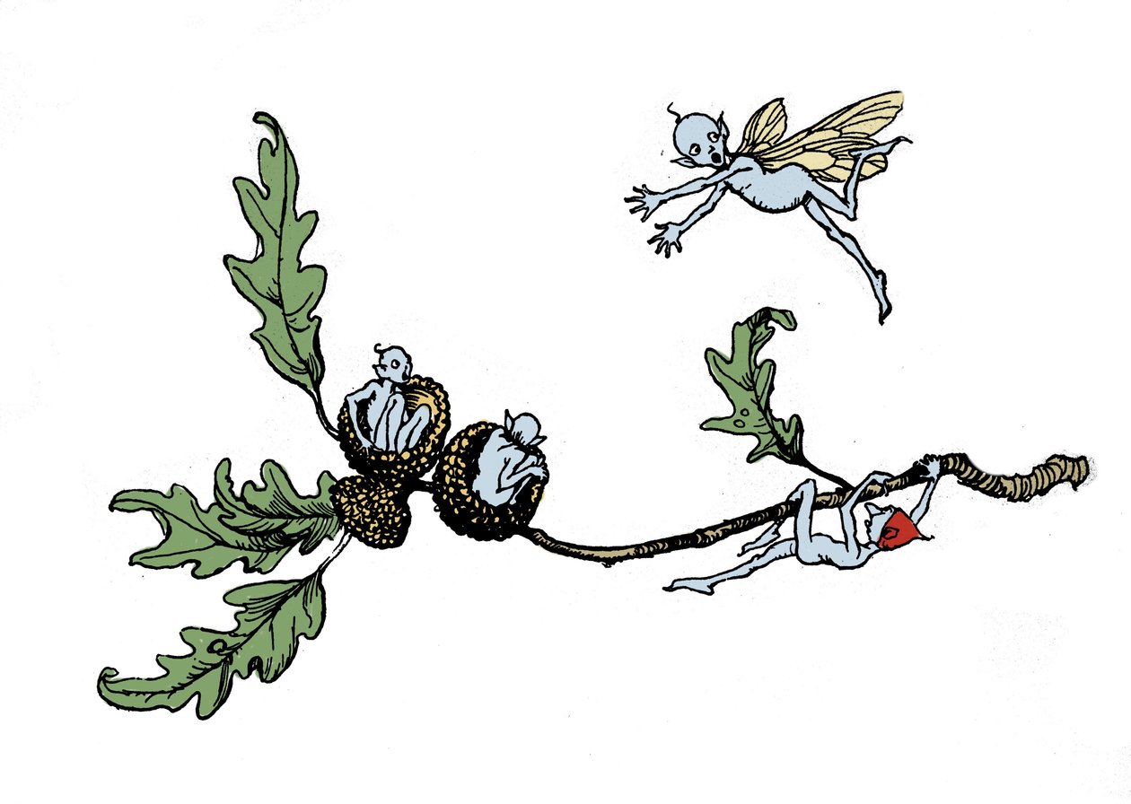 Illustrazione di Arthur Rackham per Il sogno di una notte di mezza estate di William Shakespeare da Arthur Rackham