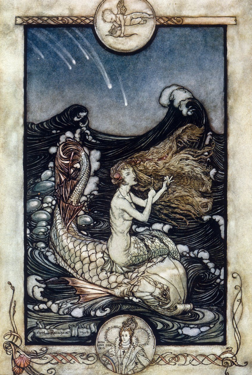 Illustrazione di Arthur Rackham per Il Sogno di una Notte di Mezza Estate di William Shakespeare da Arthur Rackham