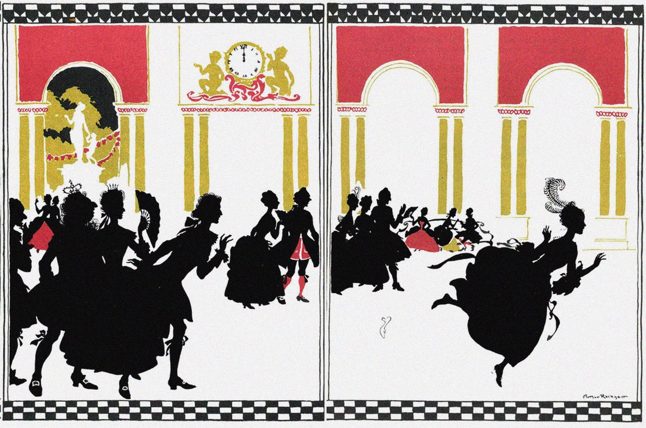 Illustrazione per la fiaba Cenerentola da Arthur Rackham