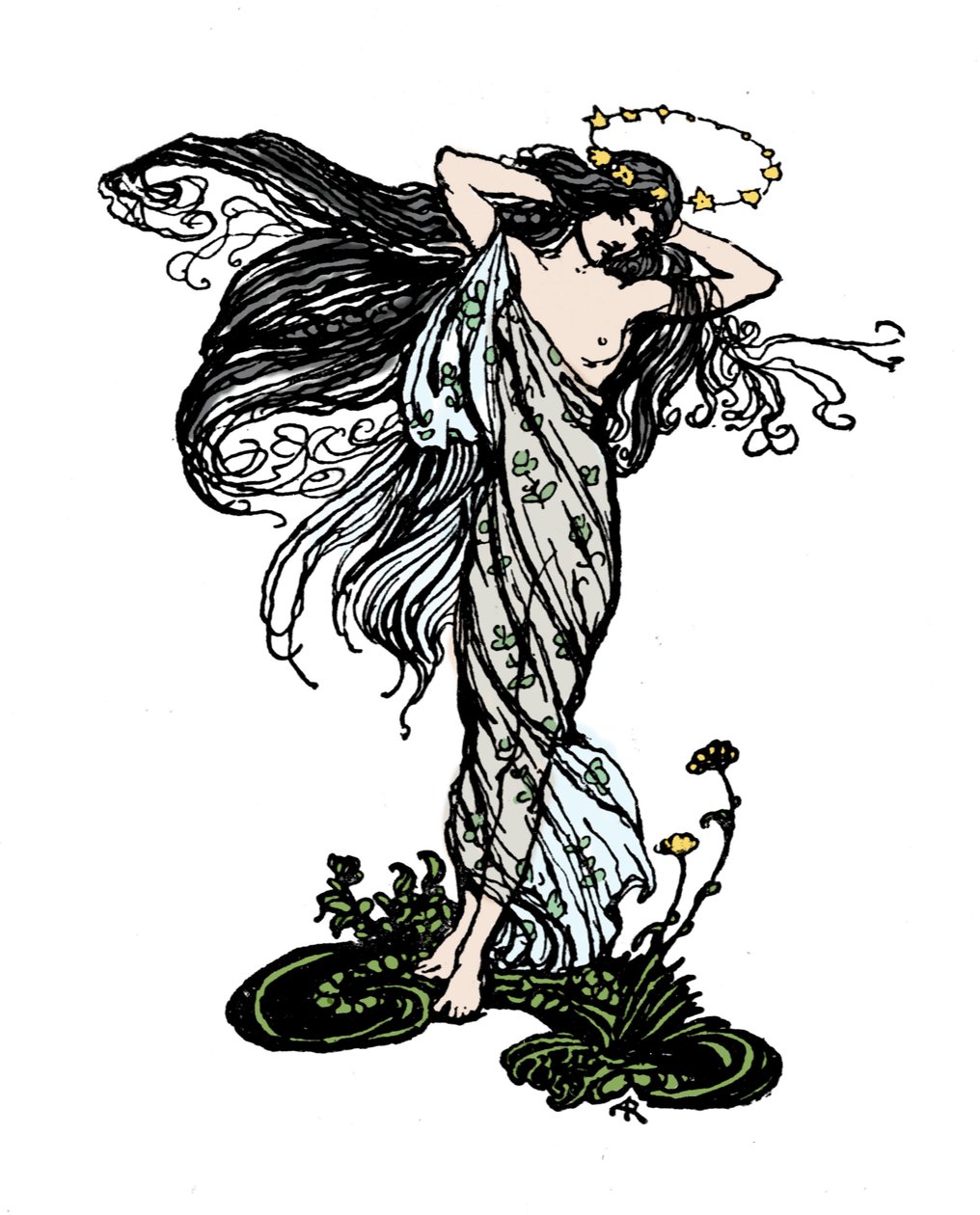 Illustrazione per Il sogno di una notte di mezza estate di William Shakespeare da Arthur Rackham