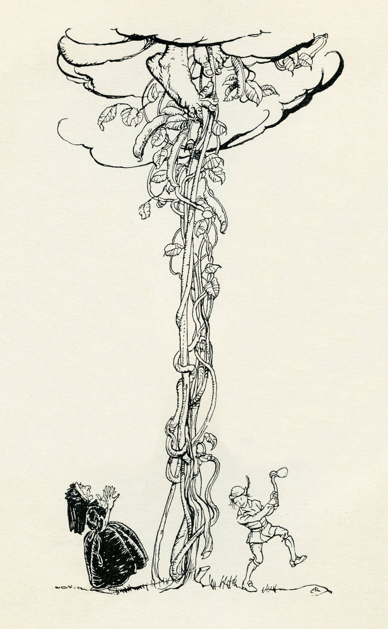 Jack e il fagiolo magico da Arthur Rackham
