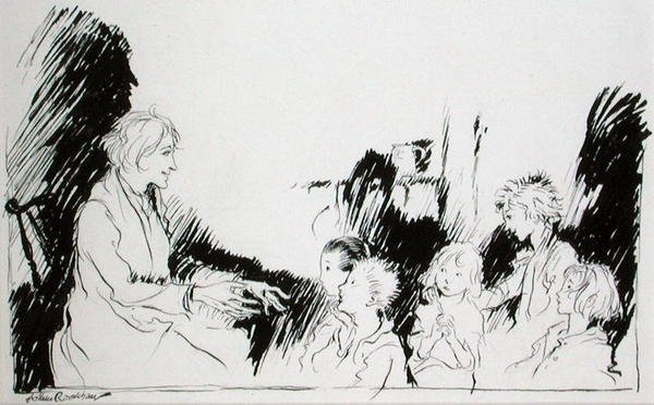 Lunghe storie di fantasmi, streghe e indiani, illustrazione da 