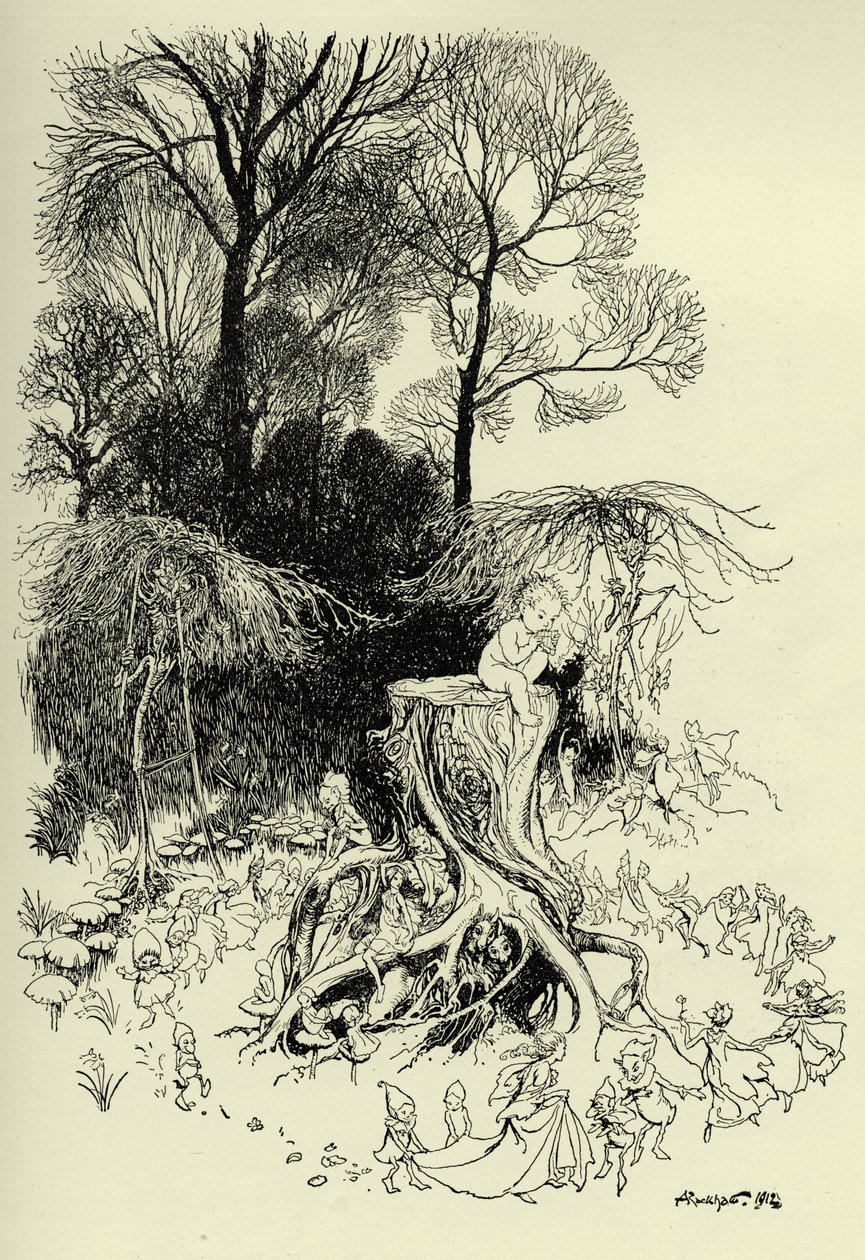 Peter Pan e le fate da Arthur Rackham