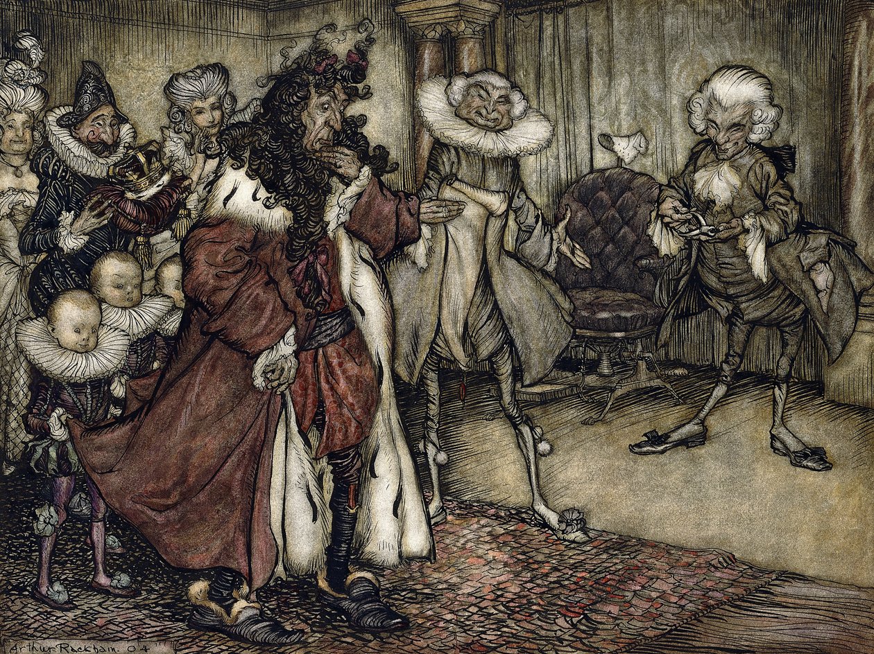 Preparando il re da Arthur Rackham