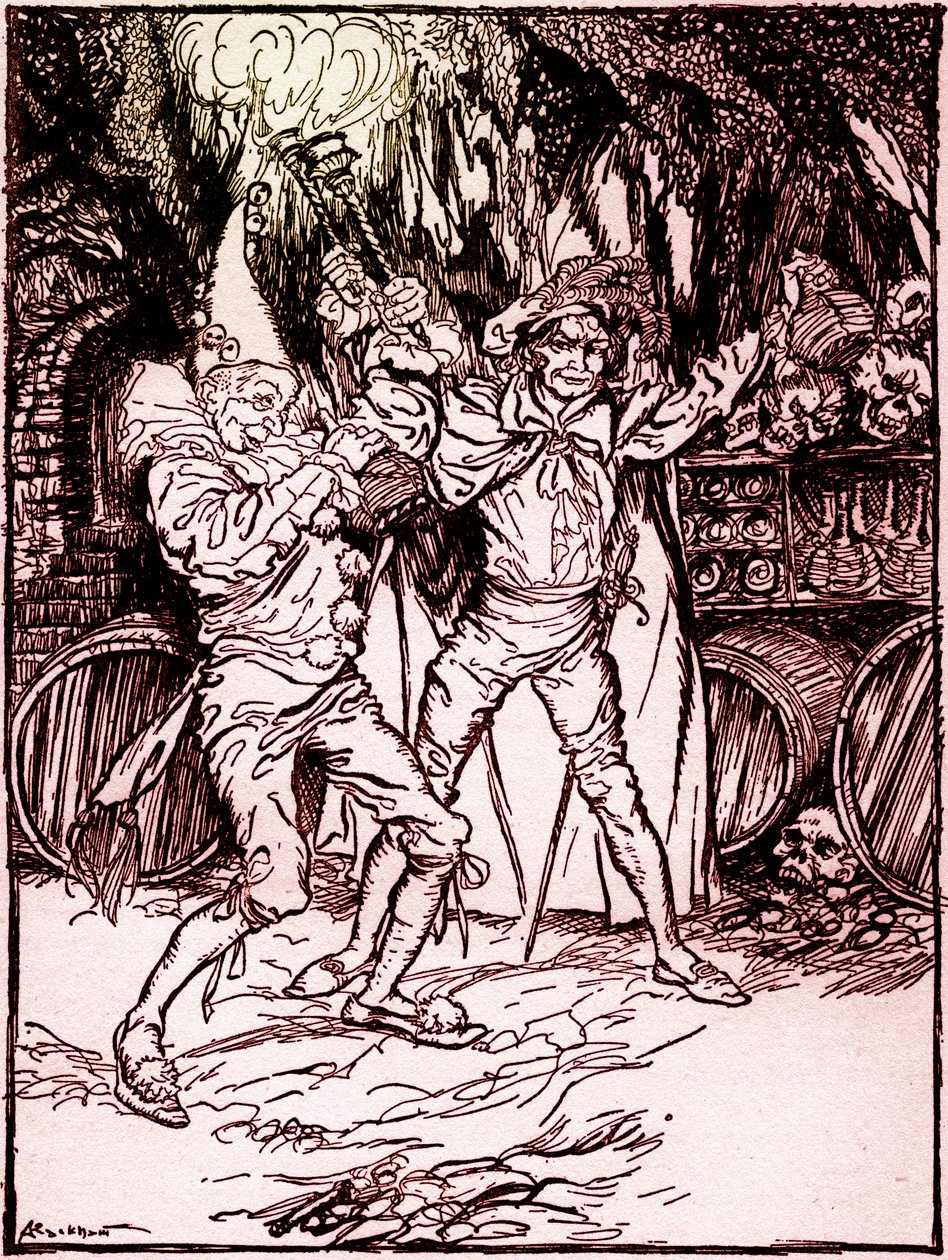 Il barile di Amontillado da Arthur Rackham