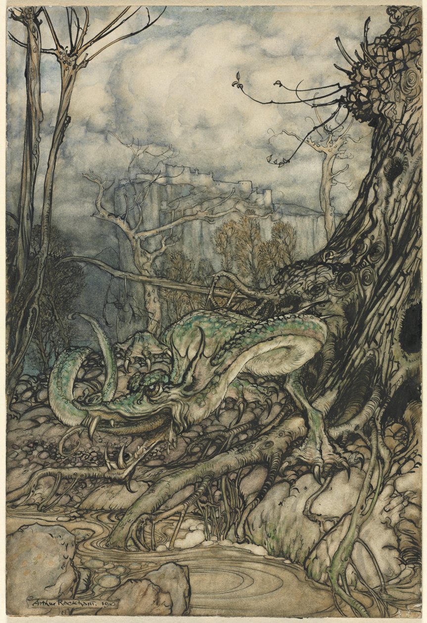 Il Drago Verde da Arthur Rackham