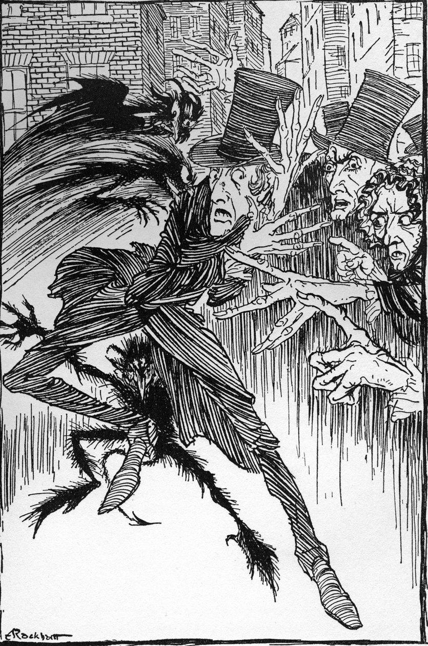 Il demone della perversità di Edgar Allan Poe da Arthur Rackham