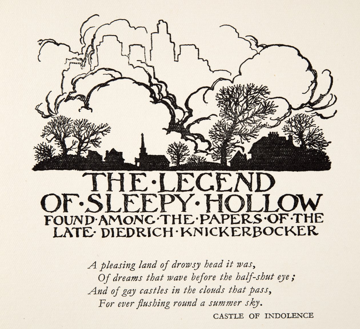 La leggenda di Sleepy Hollow, da La leggenda di Sleepy Hollow di Washington Irving (1783 - 1859), pub. 1928 da Arthur Rackham