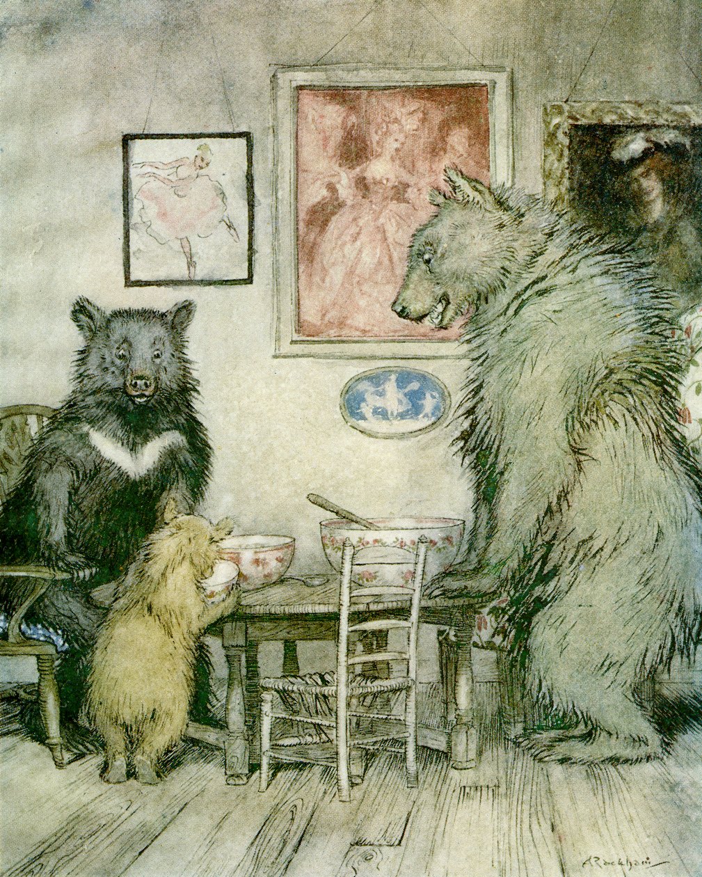I tre orsi da Arthur Rackham