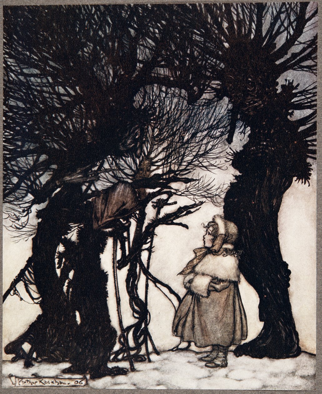 La avvertirono .., da Peter Pan nei Giardini di Kensington di J M Barrie (1860 - 1937), pub. 1906 da Arthur Rackham
