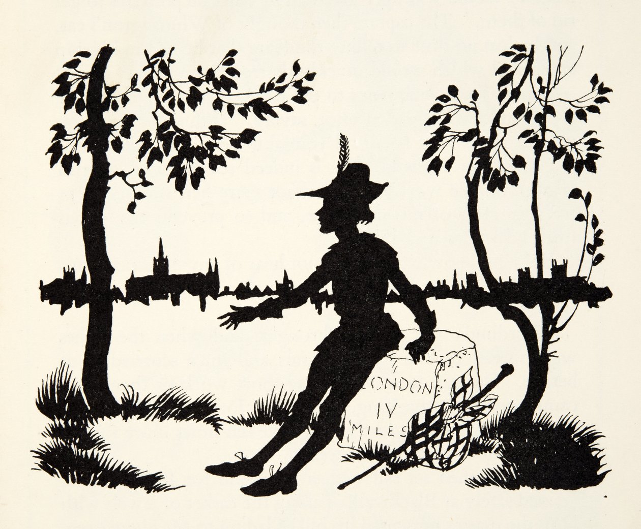 Turn again Whittington, tre volte sindaco di Londra, da The Arthur Rackham Fairy Book, pub. 1933 da Arthur Rackham