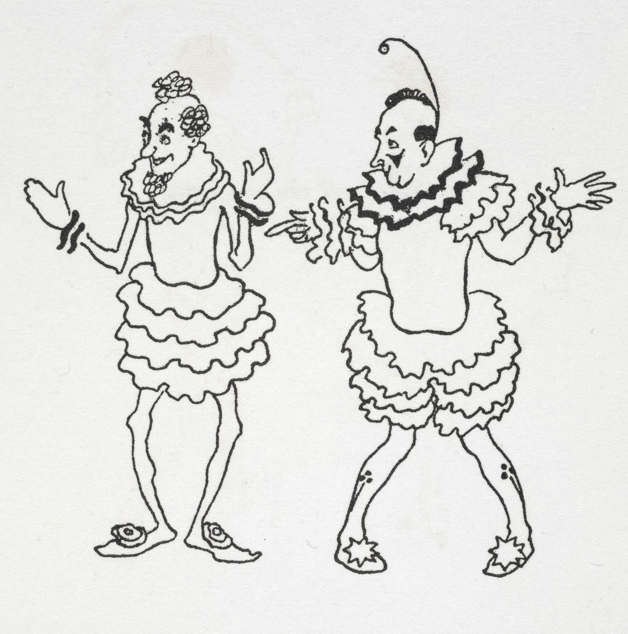 Due clown da Arthur Rackham