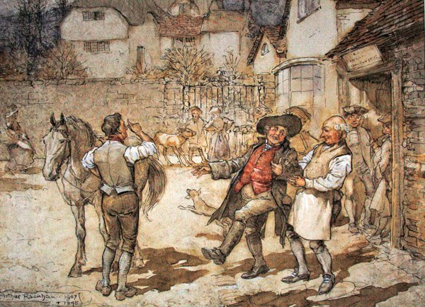 Quando un gregge di pecore aveva portato un profitto ragionevole da Arthur Rackham