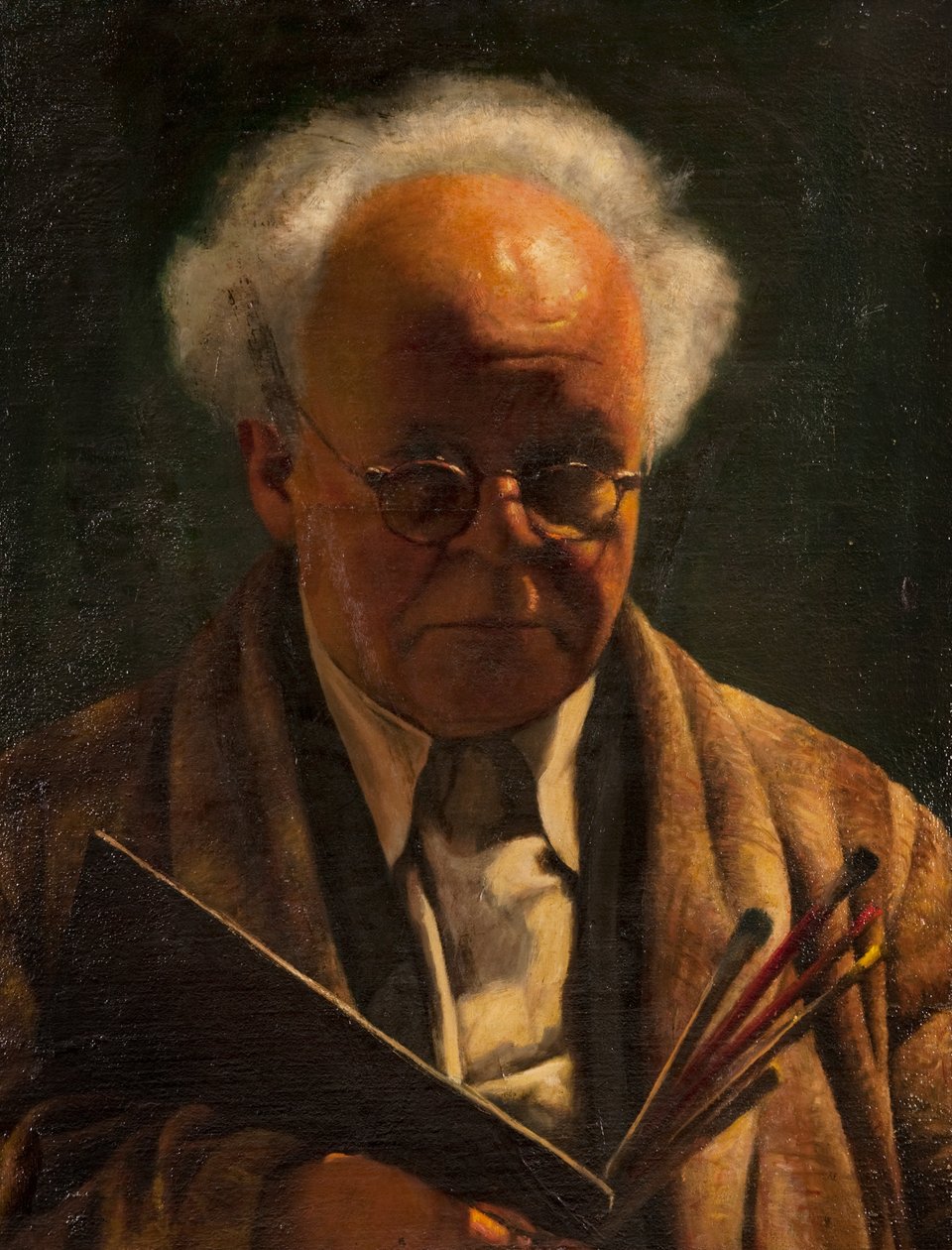 Autoritratto con tavolozza e pennelli da Arthur Segal
