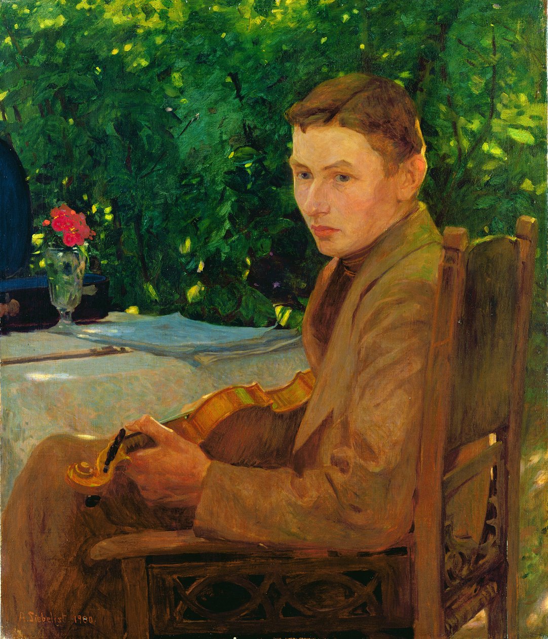 Ritratto di Friedrich Ahlers-Hestermann (1900) da Arthur Siebelist