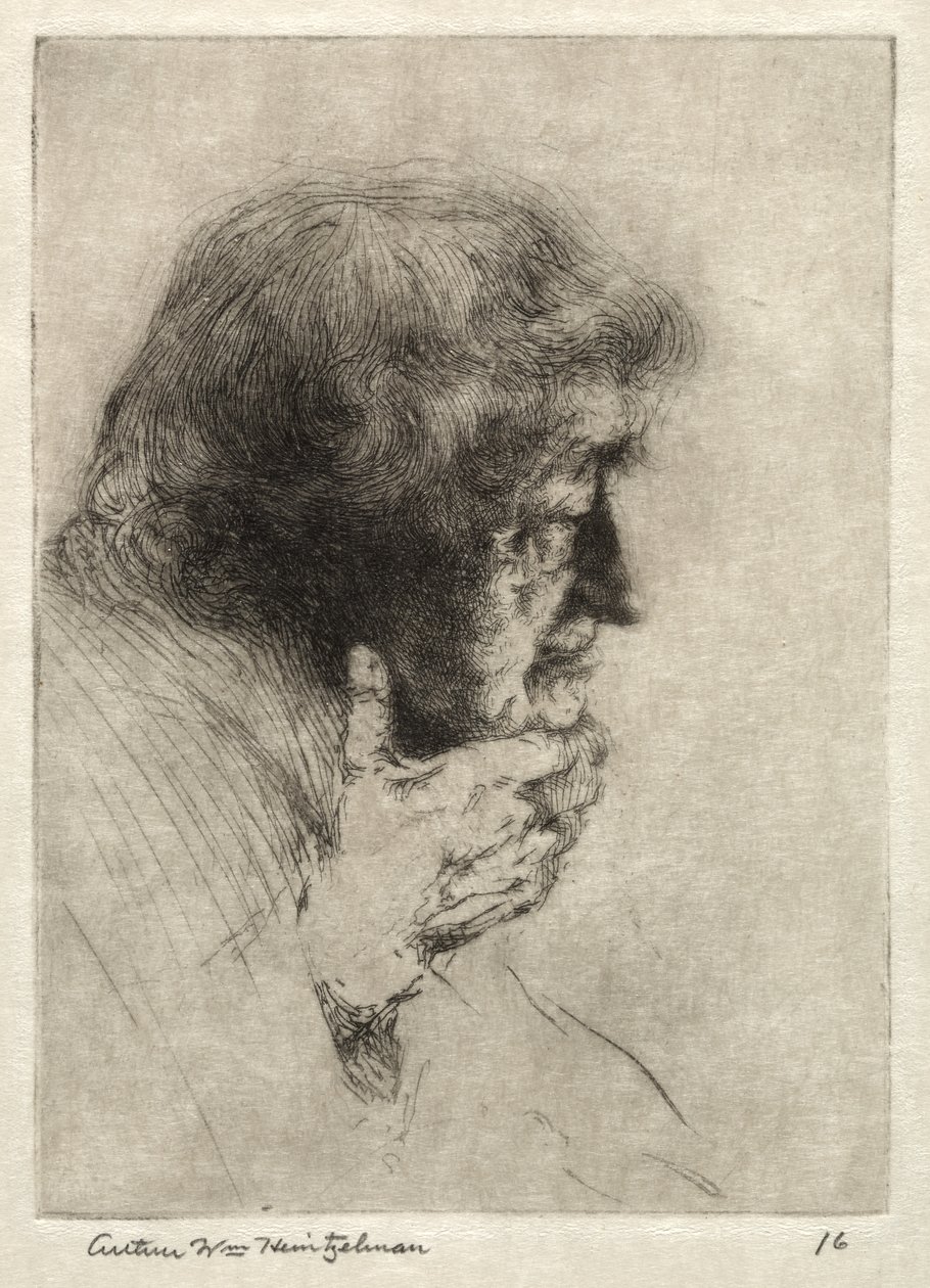 Vecchio che pensa da Arthur William Heintzelman