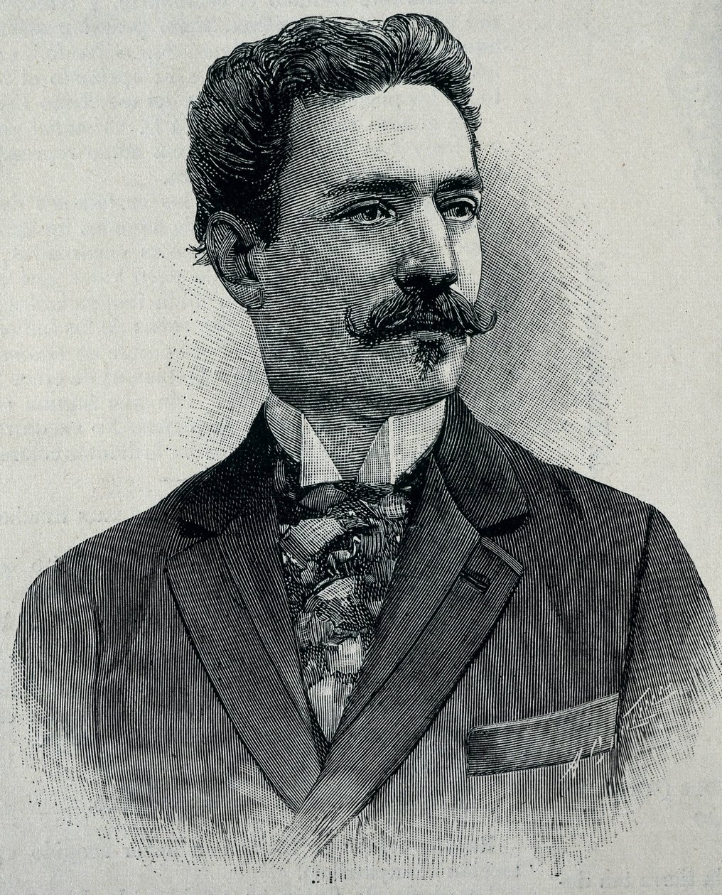Joaquin Albarran y Dominguez (1860-1912). Urologo spagnolo nato a Cuba. (incisione) da Artist Unknown
