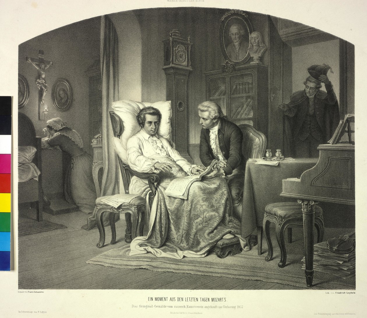 Un momento degli ultimi giorni di Mozart da Artist Unknown