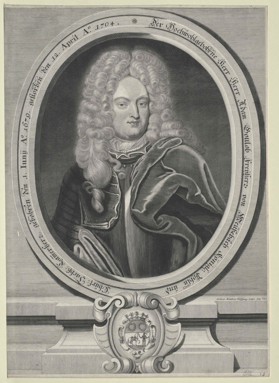 Adam Gottlob Baron Meusebach da Artist Unknown