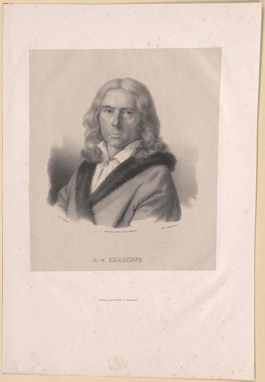Adelbert von Chamisso da Artist Unknown