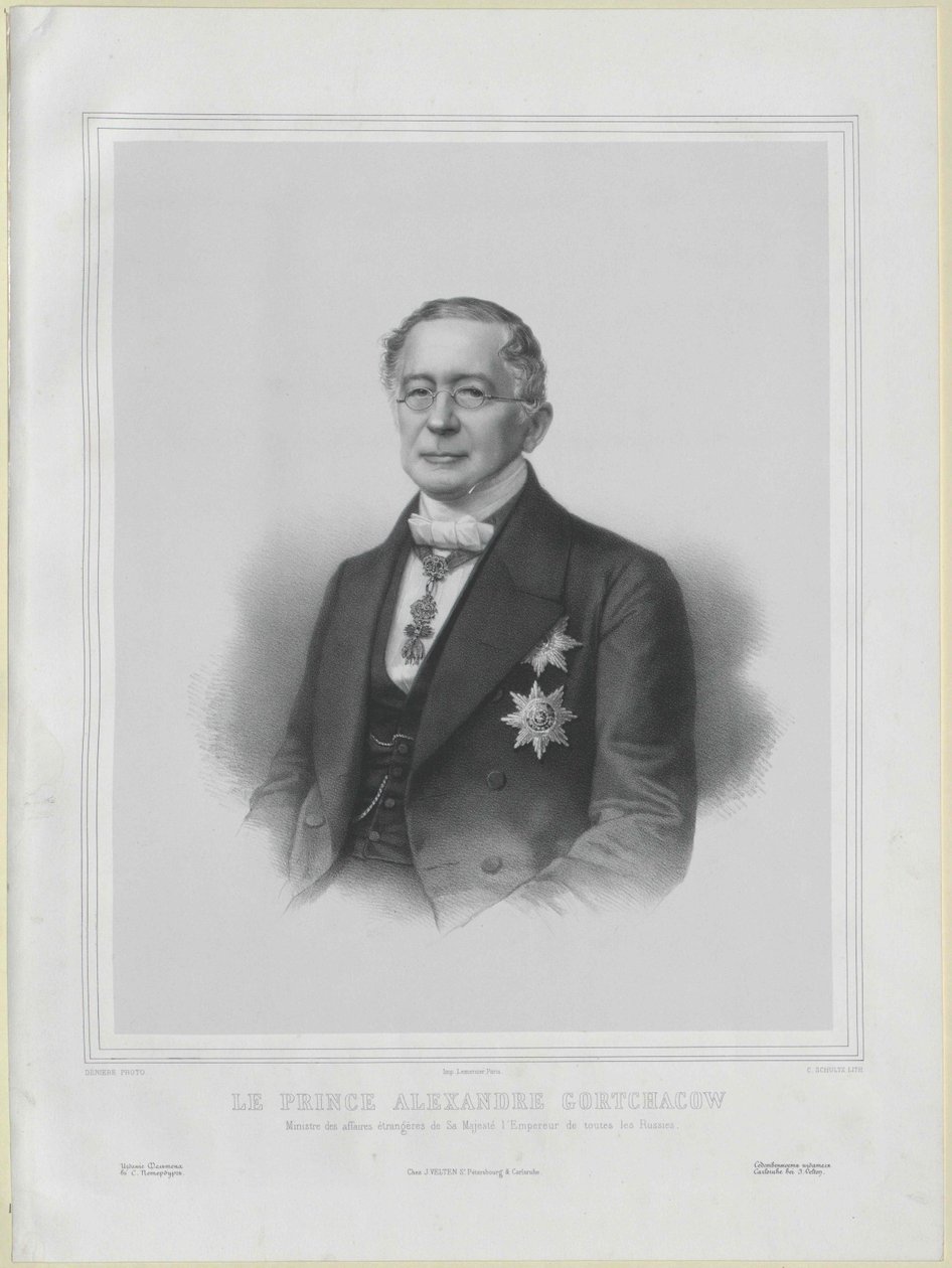 Alexander Mikhailovich conte Gorchakov da Artist Unknown