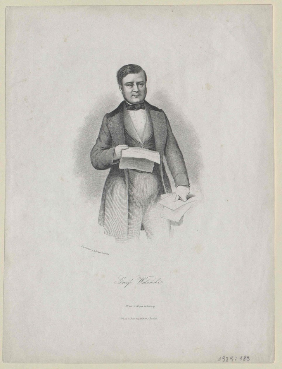 Alexandre Comte Walewski da Artist Unknown