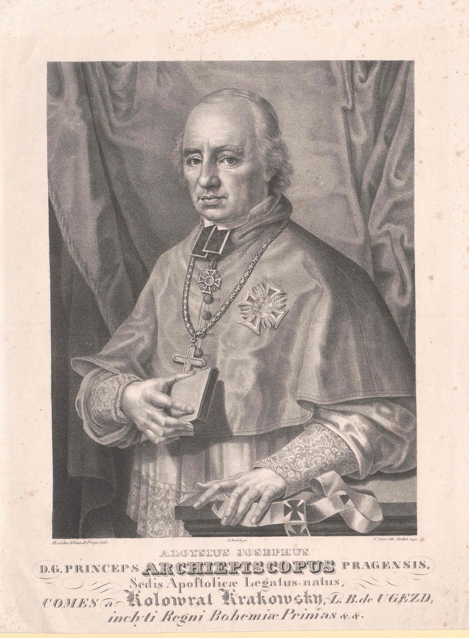 Aloysius Joseph conte Kolovrat Krakowski da Artist Unknown