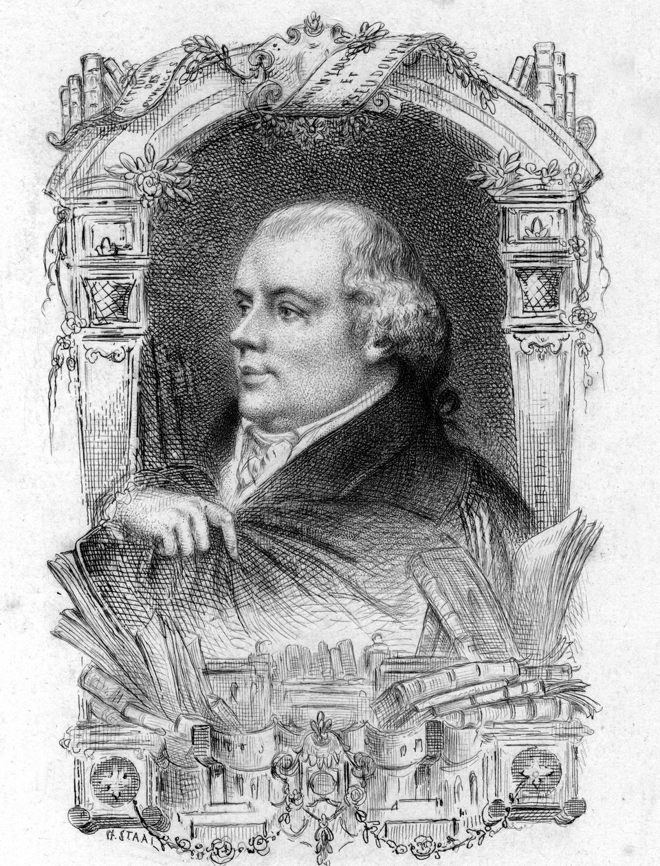 Antoine-Alexandre Barbier (1765-1825) Biblioteca e Biblioteca Inglese da Artist Unknown