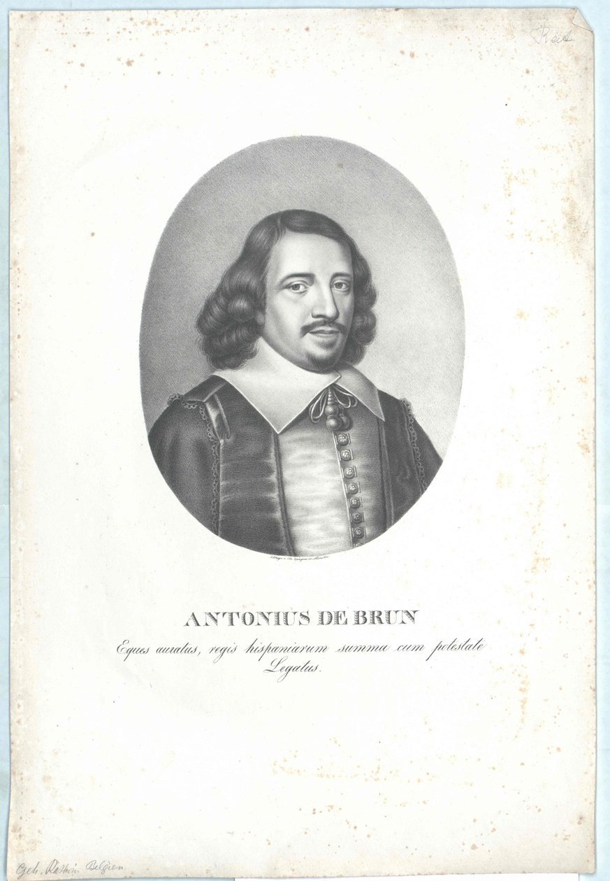 Antoine de Brun (stampa) da Artist Unknown